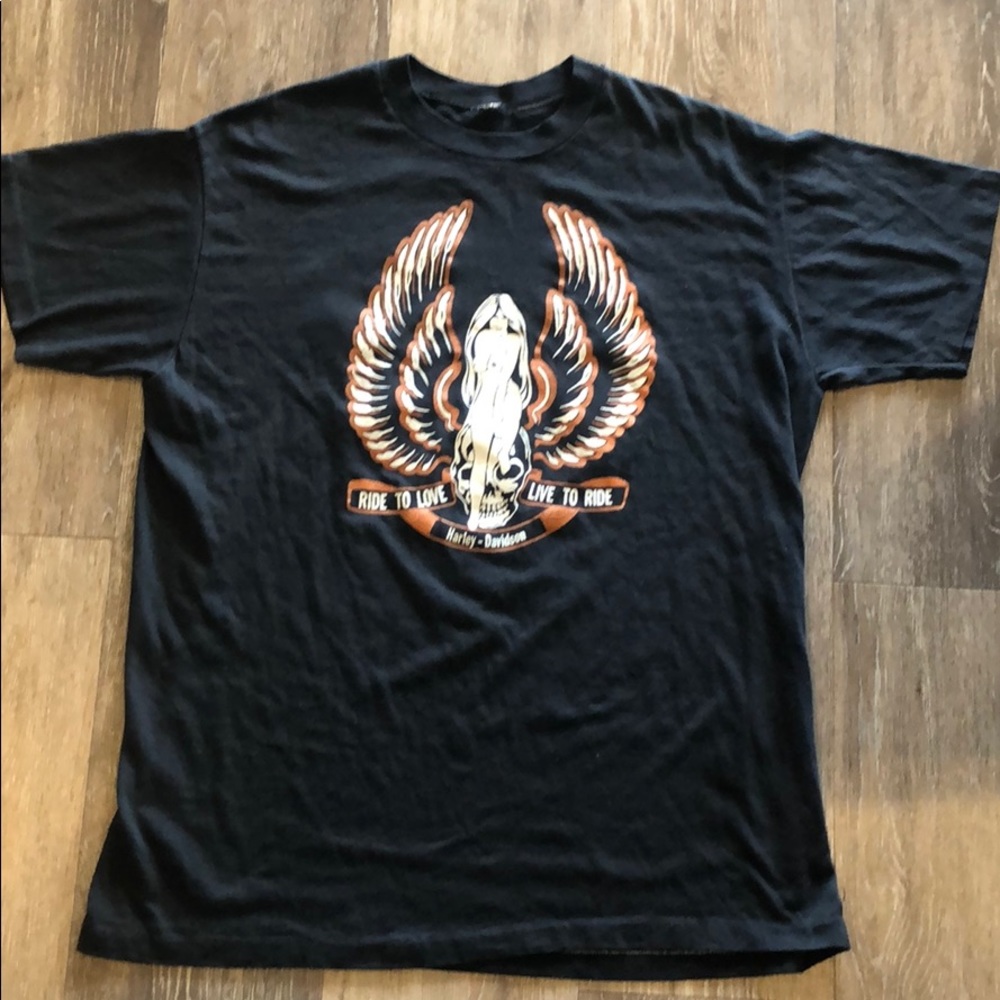 Vtg 70s Harley Davidson Shirt
